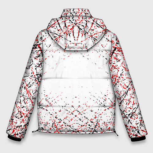 Мужская зимняя куртка Ac milan logo / 3D-Красный – фото 2