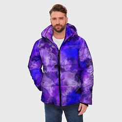 Куртка зимняя мужская Космический хаос, цвет: 3D-черный — фото 2