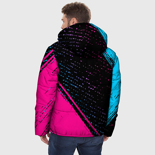 Мужская зимняя куртка Valencia Neon Gradient / 3D-Черный – фото 4