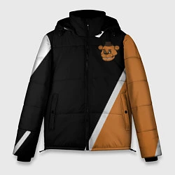Куртка зимняя мужская Фредди - абстракция, цвет: 3D-черный