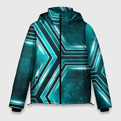 Куртка зимняя мужская Космические соты, цвет: 3D-светло-серый