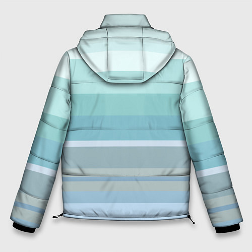 Мужская зимняя куртка Морские линии / 3D-Светло-серый – фото 2