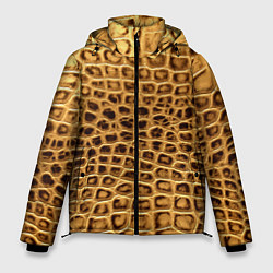 Куртка зимняя мужская Крокодиловая кожа - окрас, цвет: 3D-черный