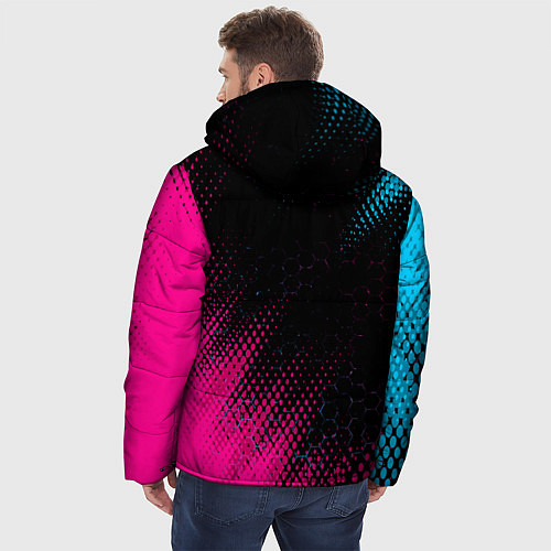 Мужская зимняя куртка Citroen - Neon Gradient / 3D-Черный – фото 4