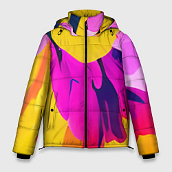 Куртка зимняя мужская Яркие позитивные узоры, цвет: 3D-светло-серый