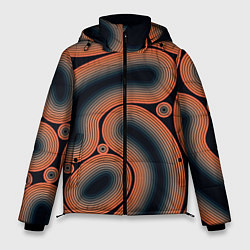 Куртка зимняя мужская Амебы Ржавчин, цвет: 3D-черный