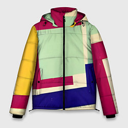 Куртка зимняя мужская В стиле авангардизма, цвет: 3D-светло-серый