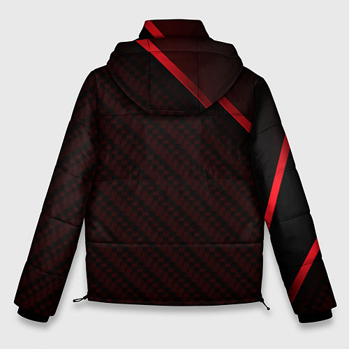 Мужская зимняя куртка Suzuki Абстракция / 3D-Красный – фото 2