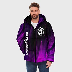 Куртка зимняя мужская Nickelback violet plasma, цвет: 3D-черный — фото 2