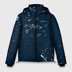 Куртка зимняя мужская Stray Kids - брызги, цвет: 3D-красный