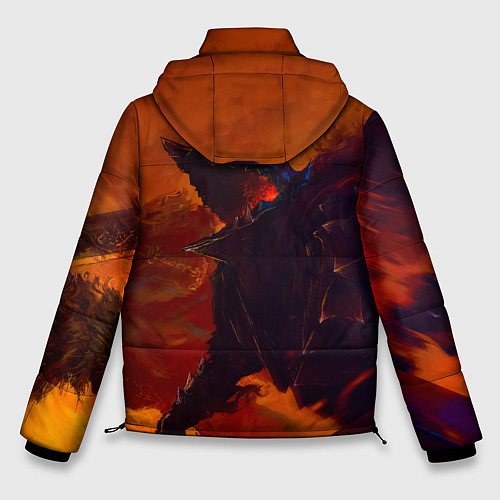 Мужская зимняя куртка Берсерк Гатс Прорыв Через Огнь / 3D-Красный – фото 2