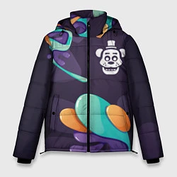 Куртка зимняя мужская FNAF graffity splash, цвет: 3D-черный