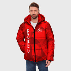 Куртка зимняя мужская Citroёn - logo, цвет: 3D-красный — фото 2