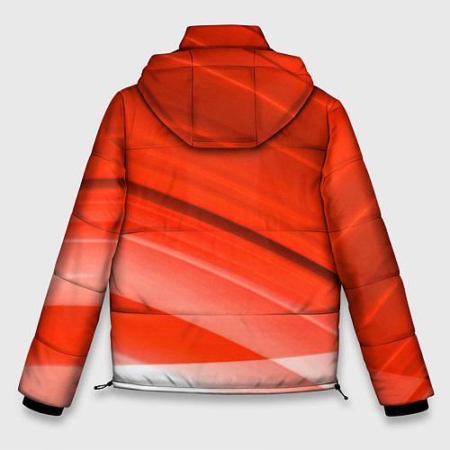 Мужская зимняя куртка Хонда - Красно-белая абстракция / 3D-Красный – фото 2