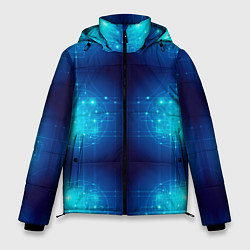 Куртка зимняя мужская Неоновые проводники - схемы, цвет: 3D-красный