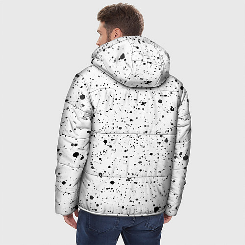 Мужская зимняя куртка Рэпер Big Baby Tape в стиле граффити: по-вертикали / 3D-Черный – фото 4