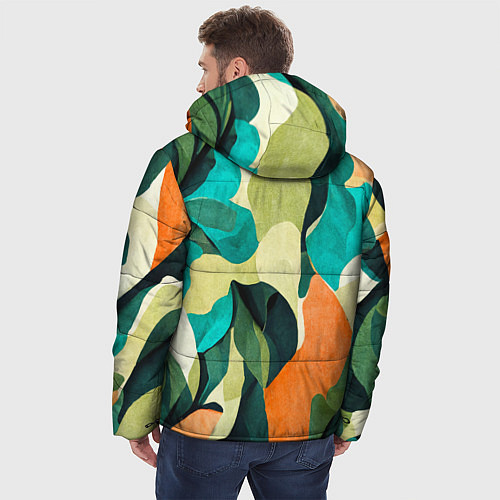 Мужская зимняя куртка Multicoloured camouflage / 3D-Черный – фото 4