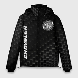 Куртка зимняя мужская Chrysler карбоновый фон, цвет: 3D-черный