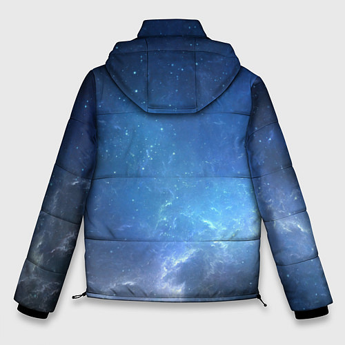 Мужская зимняя куртка Холодное космическое молчание / 3D-Светло-серый – фото 2