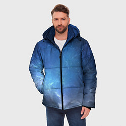 Куртка зимняя мужская Холодное космическое молчание, цвет: 3D-светло-серый — фото 2