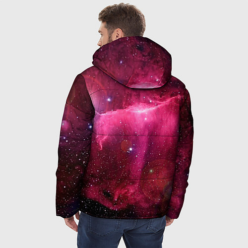 Мужская зимняя куртка Рубиновая туманность / 3D-Черный – фото 4