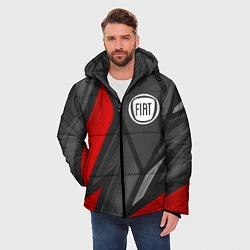 Куртка зимняя мужская Fiat sports racing, цвет: 3D-черный — фото 2