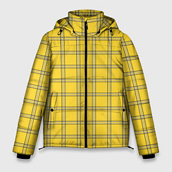 Мужская зимняя куртка Классическая желтая клетка