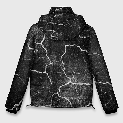 Мужская зимняя куртка Трещины инверсия / 3D-Светло-серый – фото 2