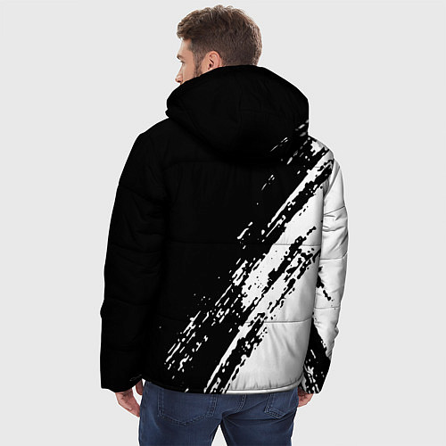 Мужская зимняя куртка Code geass краска / 3D-Черный – фото 4