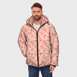 Куртка зимняя мужская Череп и цифры, цвет: 3D-красный — фото 2