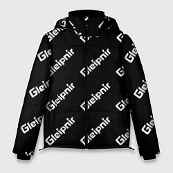 Куртка зимняя мужская Глейпнир лого узор, цвет: 3D-черный