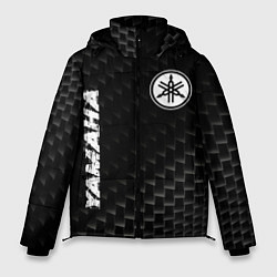 Куртка зимняя мужская Yamaha карбоновый фон, цвет: 3D-черный