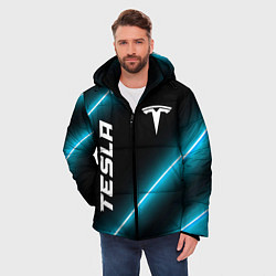 Куртка зимняя мужская Tesla неоновые лампы, цвет: 3D-черный — фото 2
