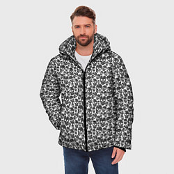 Куртка зимняя мужская Череп со скулами, цвет: 3D-черный — фото 2
