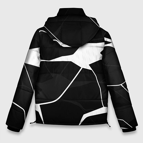 Мужская зимняя куртка Черно-белая классика / 3D-Светло-серый – фото 2