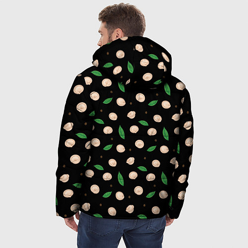 Мужская зимняя куртка Пельмени с лавровым листом и перцем, набор / 3D-Черный – фото 4