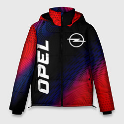 Куртка зимняя мужская Opel красный карбон, цвет: 3D-черный