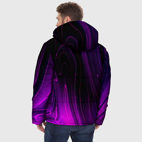 Мужская зимняя куртка Fall Out Boy violet plasma / 3D-Черный – фото 4