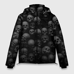 Куртка зимняя мужская Композиция из черепов - Dark, цвет: 3D-черный