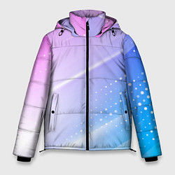 Куртка зимняя мужская Абстракция с неоном, цвет: 3D-черный