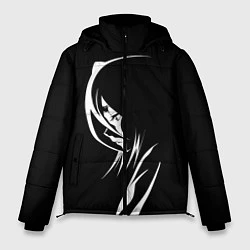 Куртка зимняя мужская Силуэт девушки Кучики Рукия, цвет: 3D-черный
