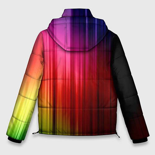 Мужская зимняя куртка Цветной спектр / 3D-Красный – фото 2