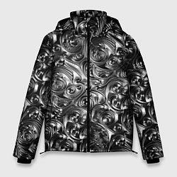Куртка зимняя мужская Стальные узоры, цвет: 3D-красный