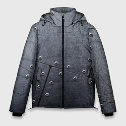 Куртка зимняя мужская Стальные пластины, цвет: 3D-светло-серый