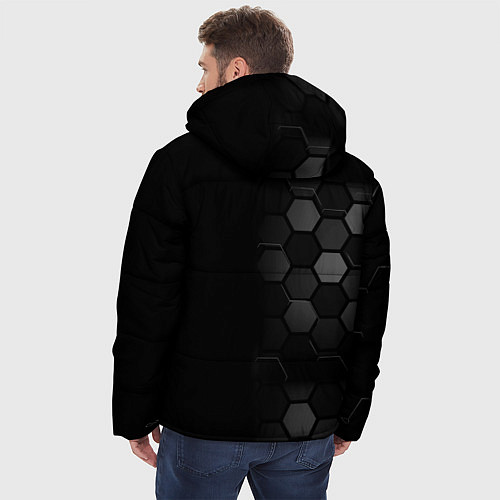 Мужская зимняя куртка Geometry Dash game / 3D-Черный – фото 4