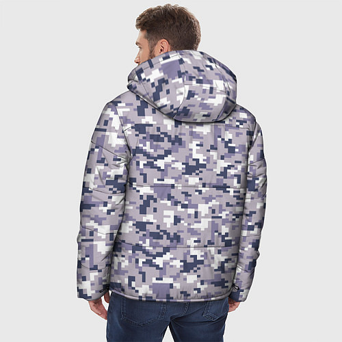 Мужская зимняя куртка Камуфляж ACUpat серый пиксель / 3D-Черный – фото 4