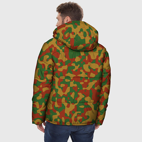Мужская зимняя куртка Камуфляж WW2 German / 3D-Черный – фото 4