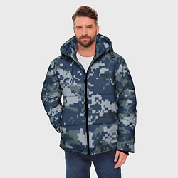 Куртка зимняя мужская Камуфляж Росгвардия цифра, цвет: 3D-светло-серый — фото 2