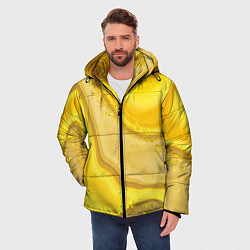 Куртка зимняя мужская Сладкий янтарный мед, цвет: 3D-черный — фото 2