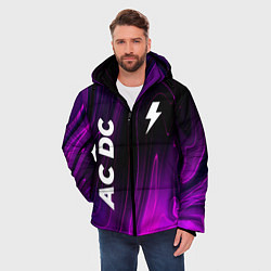 Куртка зимняя мужская AC DC violet plasma, цвет: 3D-черный — фото 2